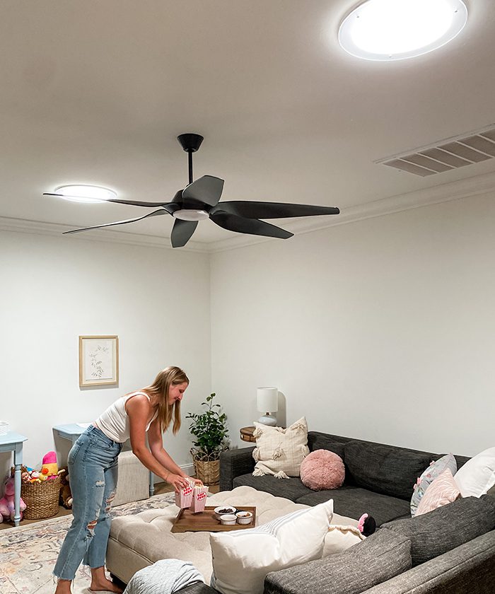 Solatube In a living room