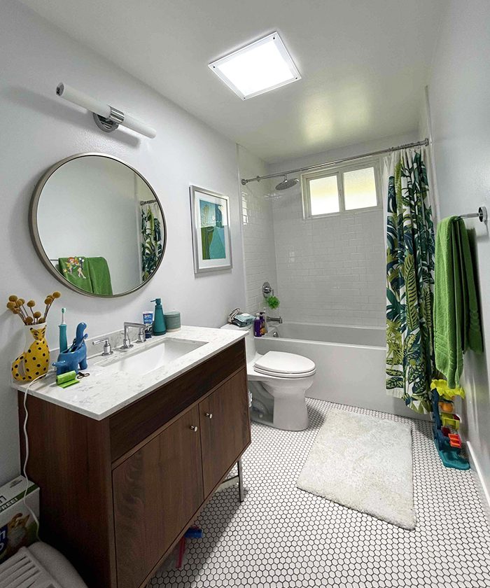 Solatube in a tropical bathroom